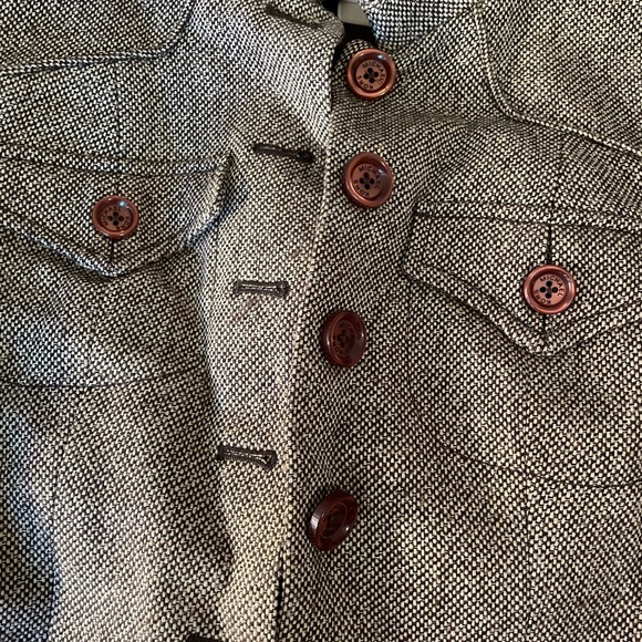 Michael Kors Metallic short button front jacket - Picture 3 of 8